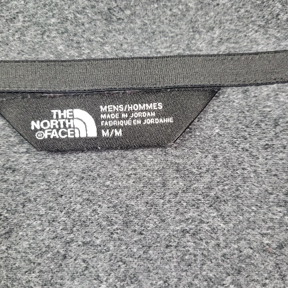 The North Face Mens‎ Gray Quarter Zip Pullover Bird Logo Size Medium